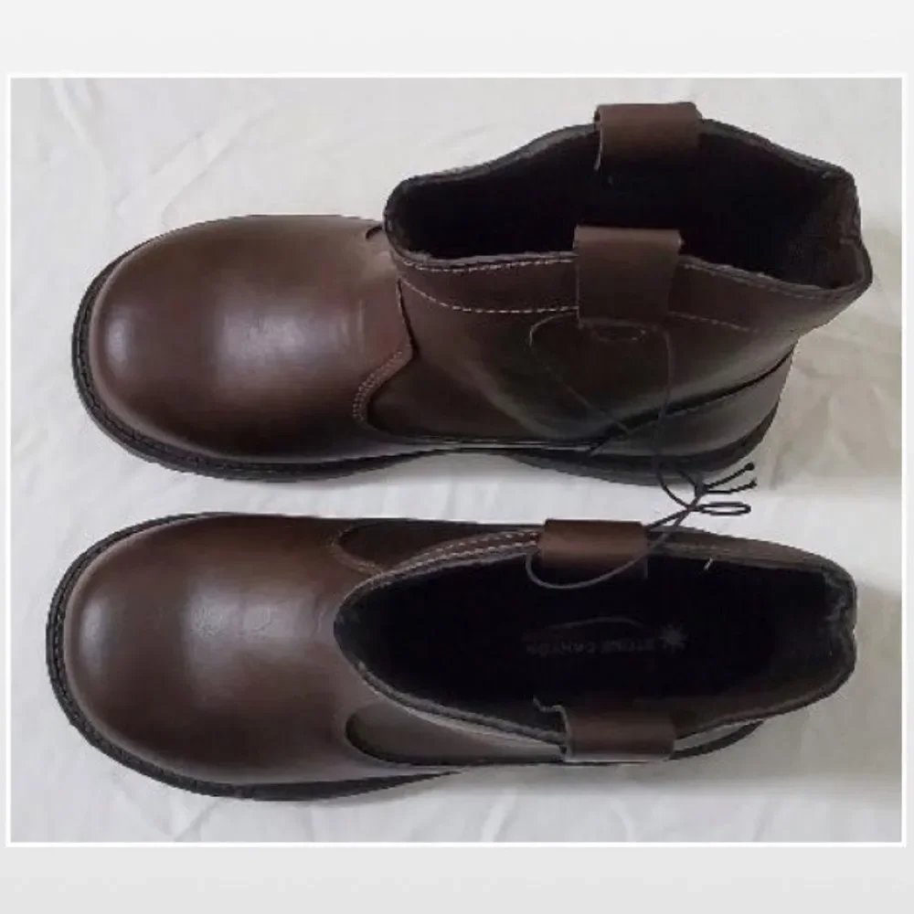 New Brown Boots Kid Boy Western Shoes